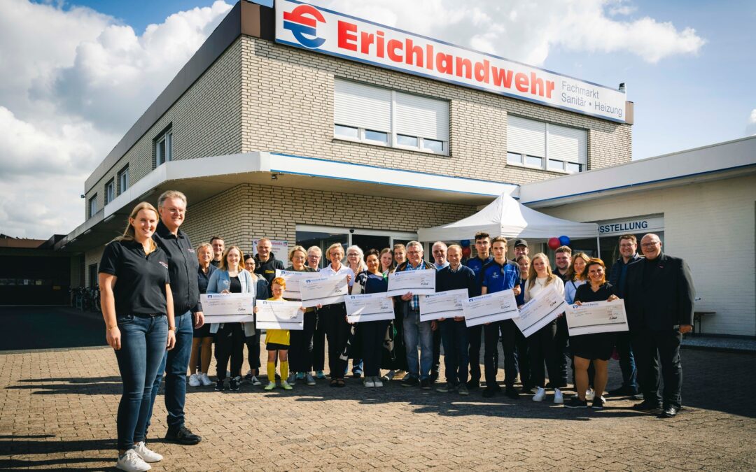 Geteilte Freude ist doppelte Freude! Großzügige Spende zum Jubiläum der Firma Erichlandwehr GmbH